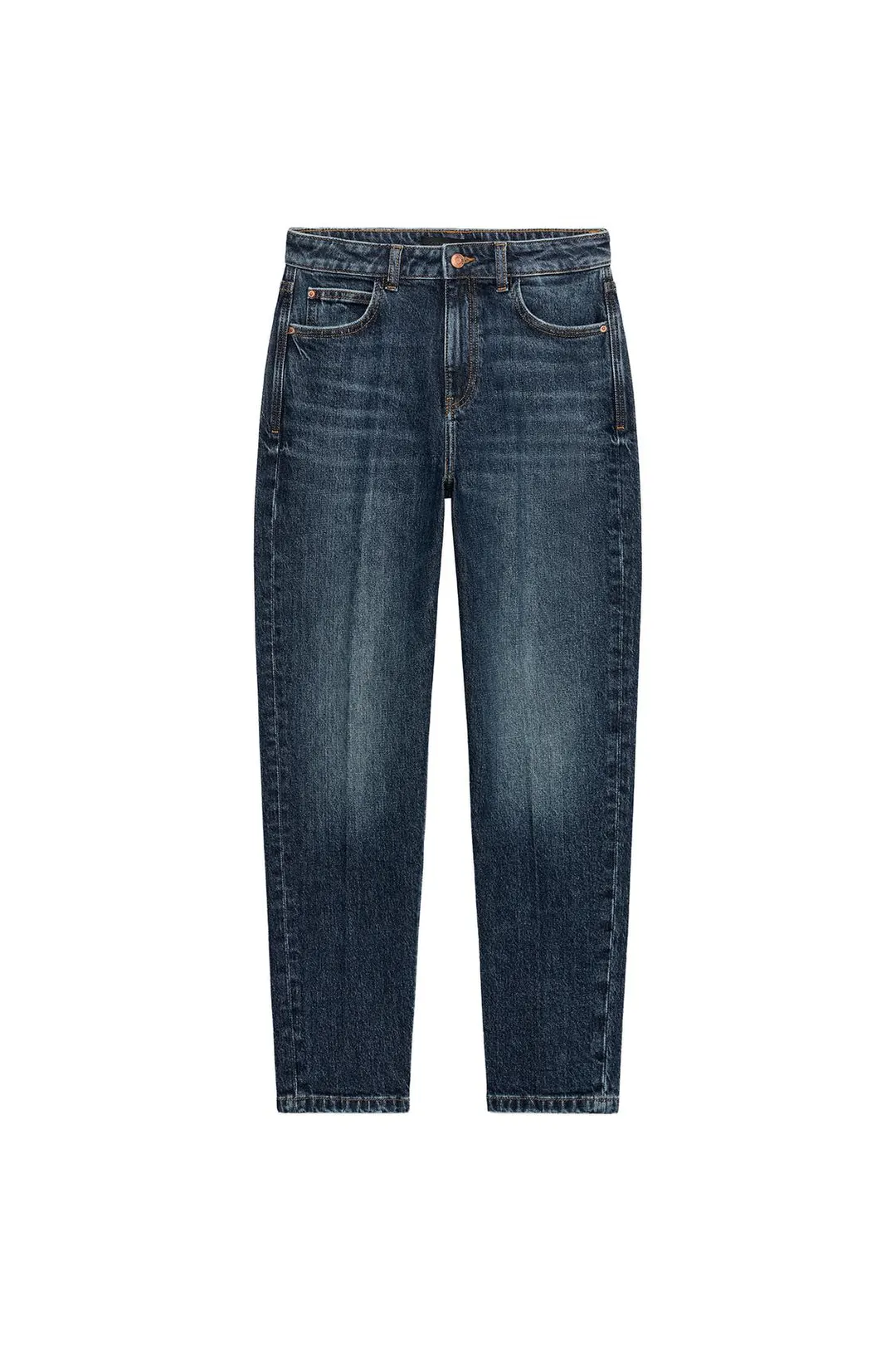 Джинсы mom fit с высокой посадкой и заутюженными стрелками Z1975, Zara