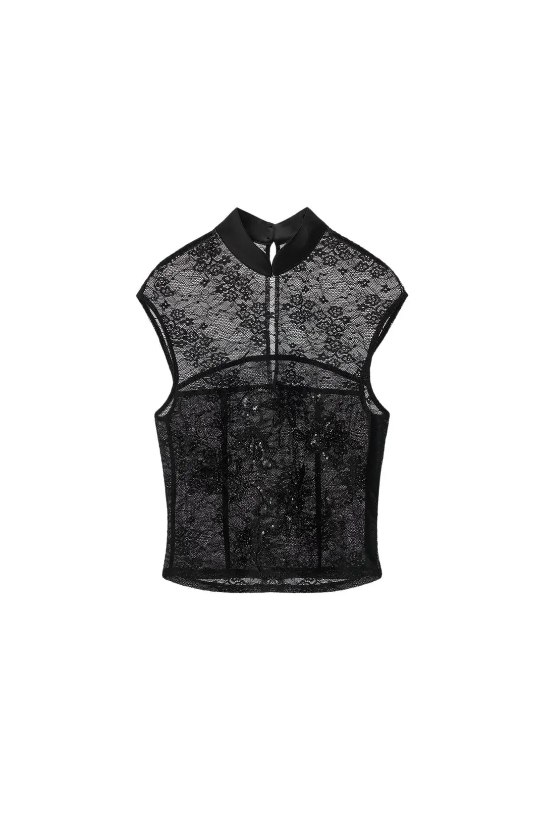 Кружевной топ с вышивкой, Zara