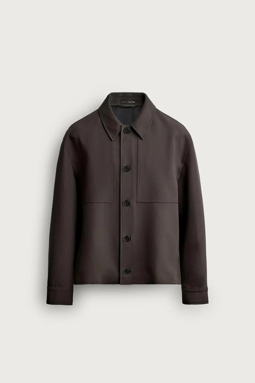 Рубашка-куртка прямоугольного кроя, Zara