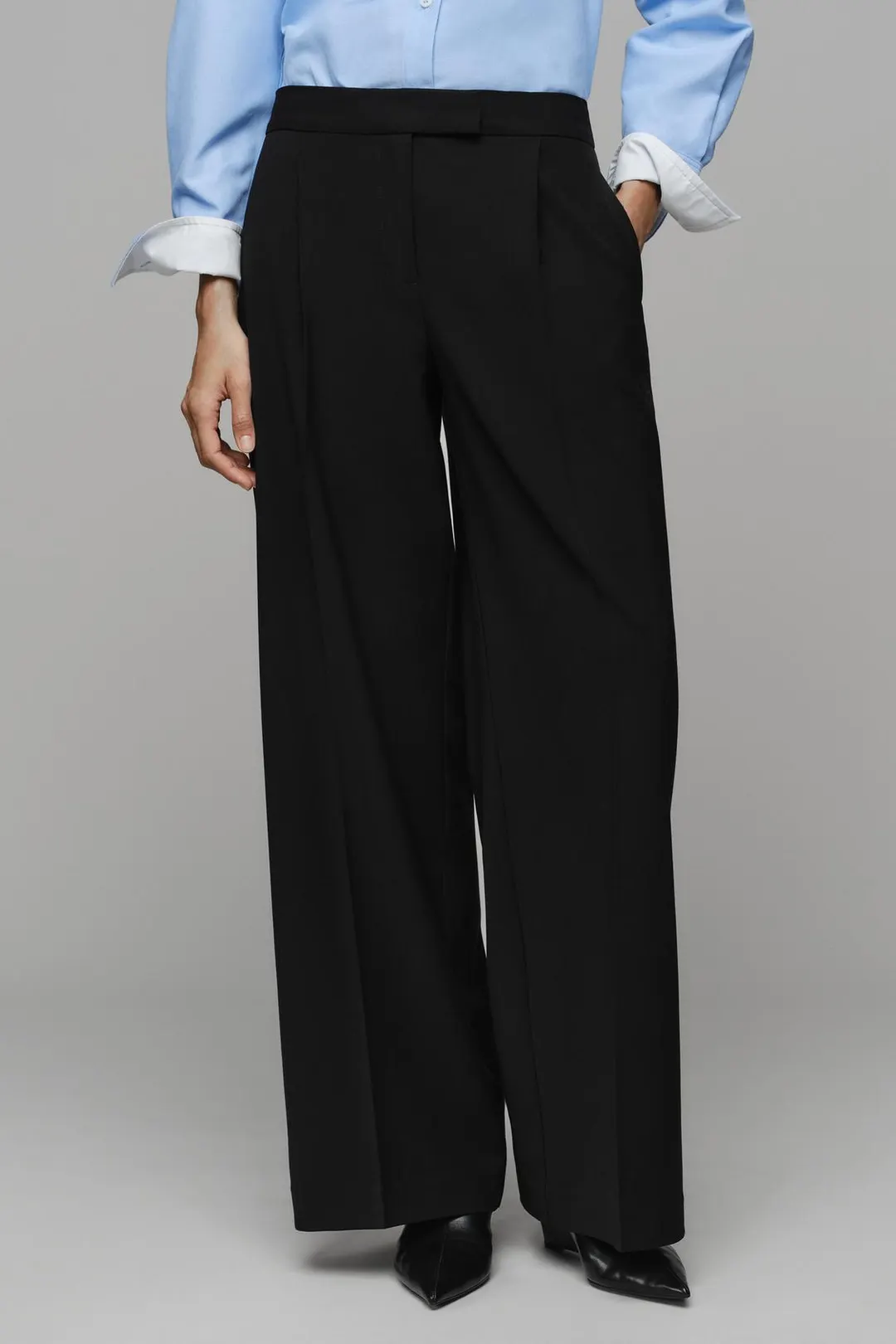 Широкие брюки с вытачками, Zara