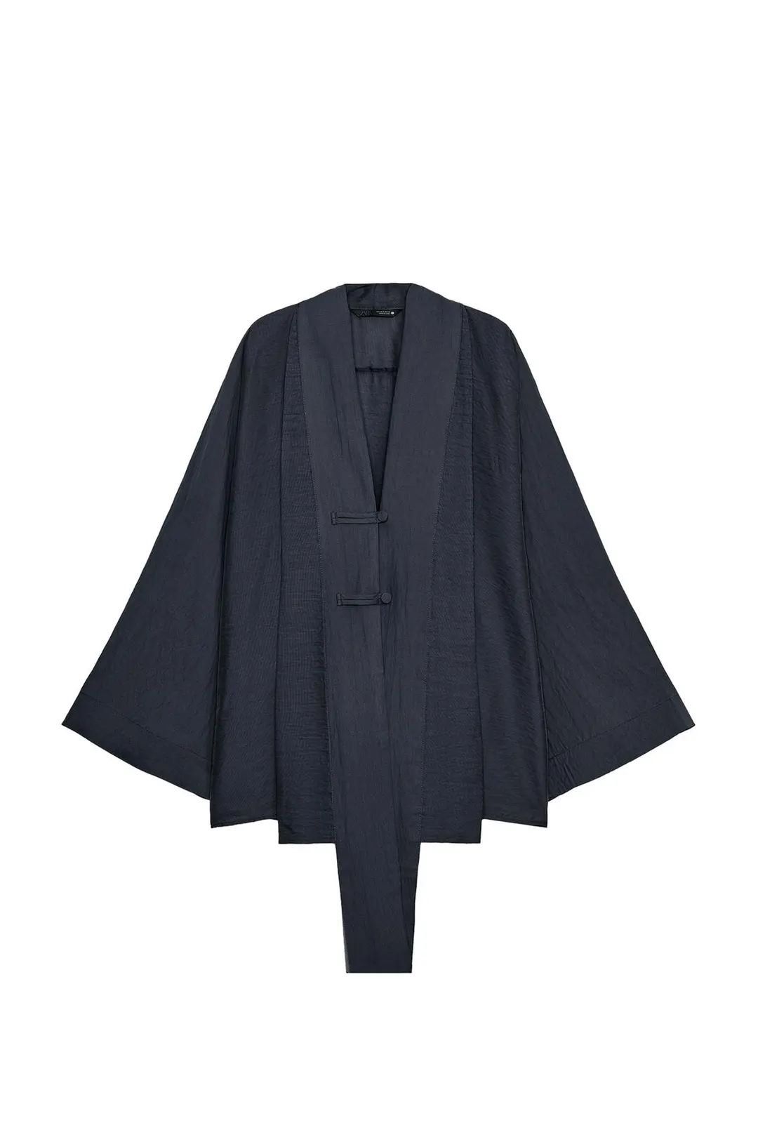 Рубашка с запахом и застежкой на узелки ZW Collection, Zara