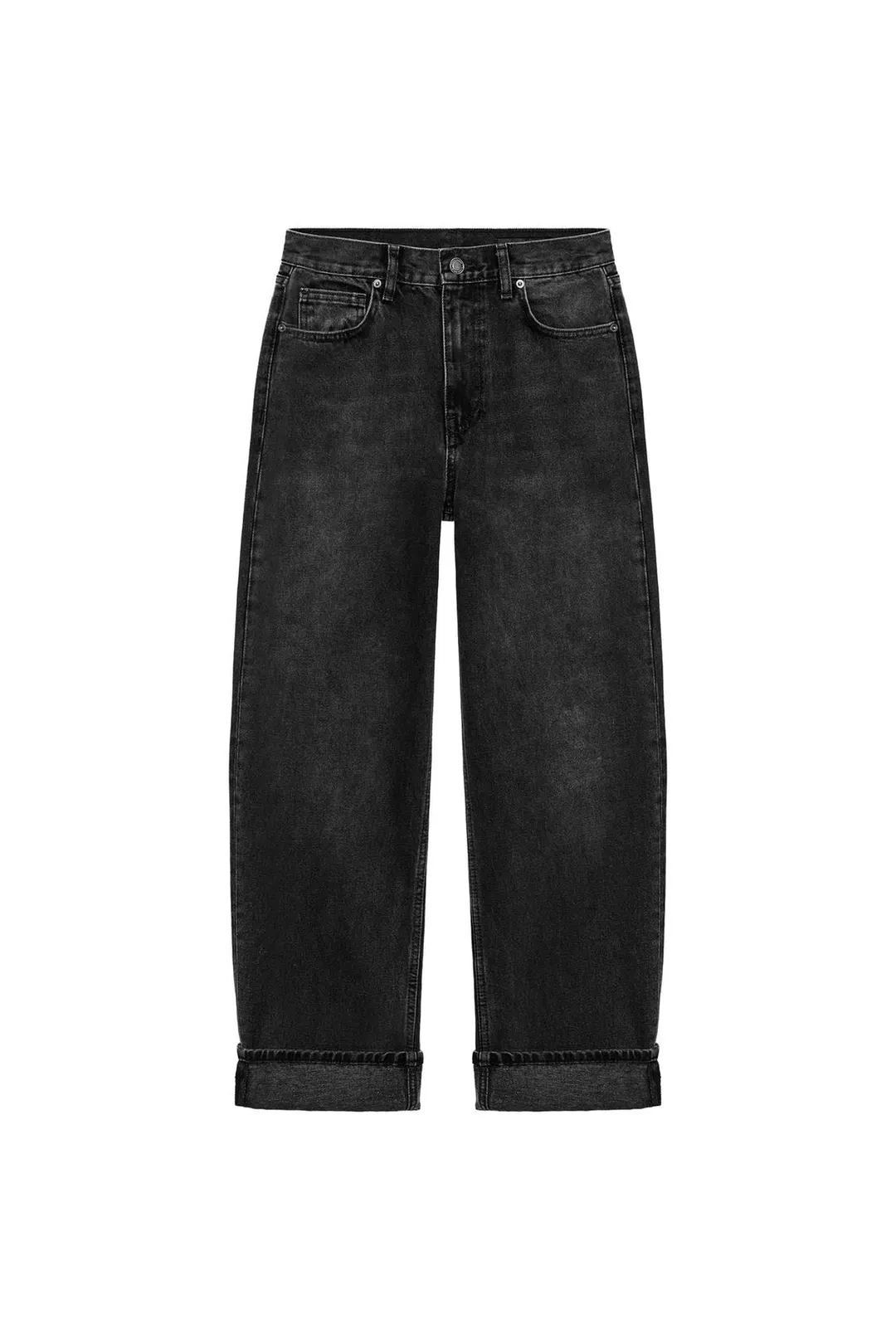 Джинсы багги со средней посадкой ZW Collection, Zara