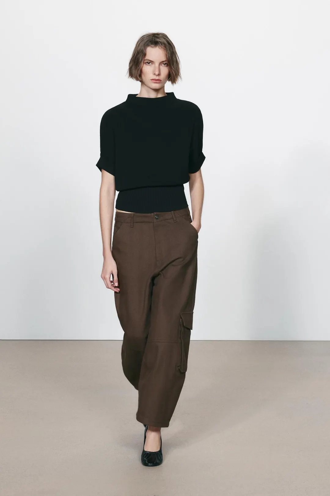 Топ вязаный приталенный, Zara