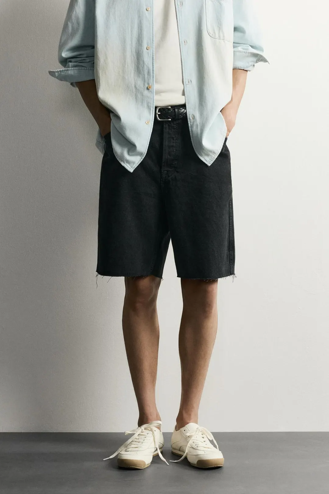 Джинсовые бермуды прямого кроя, Zara