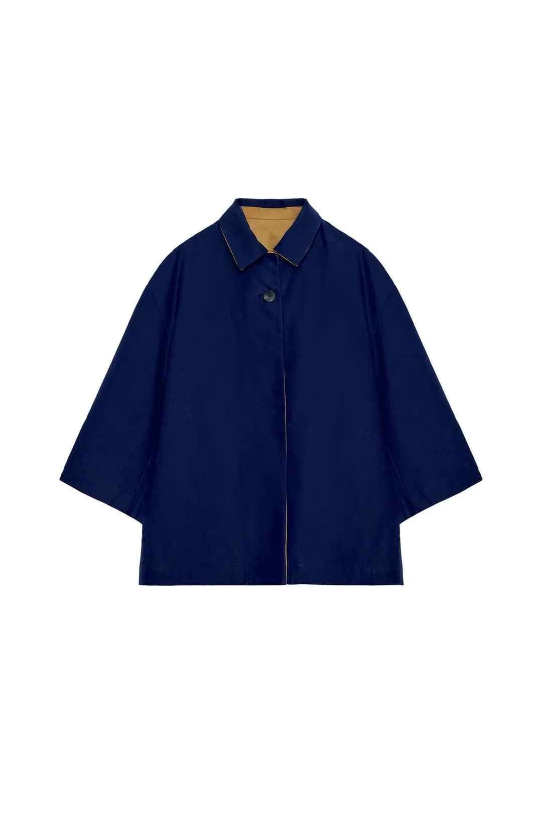 Тренч короткий ZW Collection двусторонний, Zara
