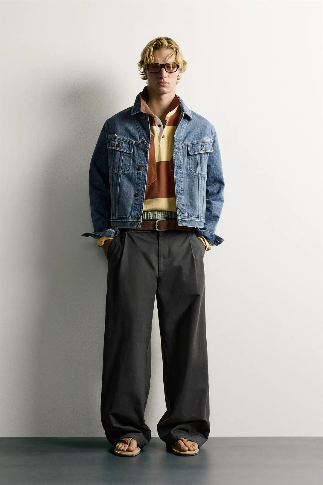 Широкие брюки со складками, Zara