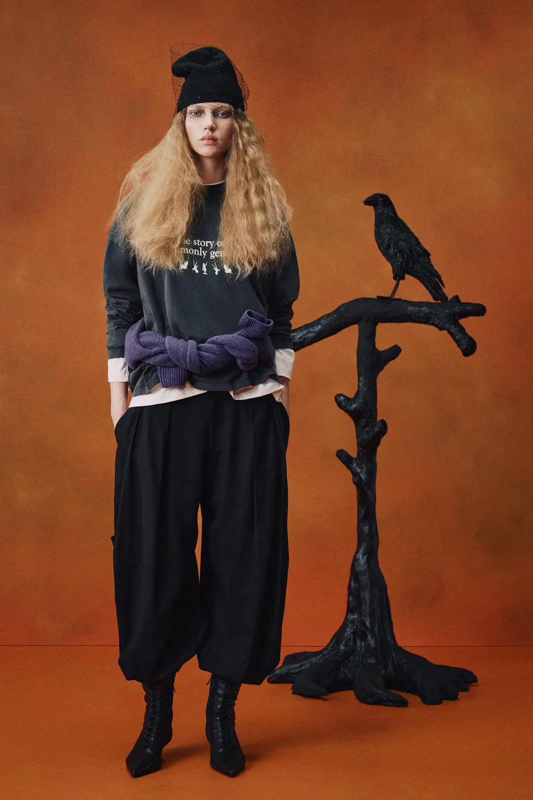 Футболка Edward Scissorhands с эффектом стирки, Zara