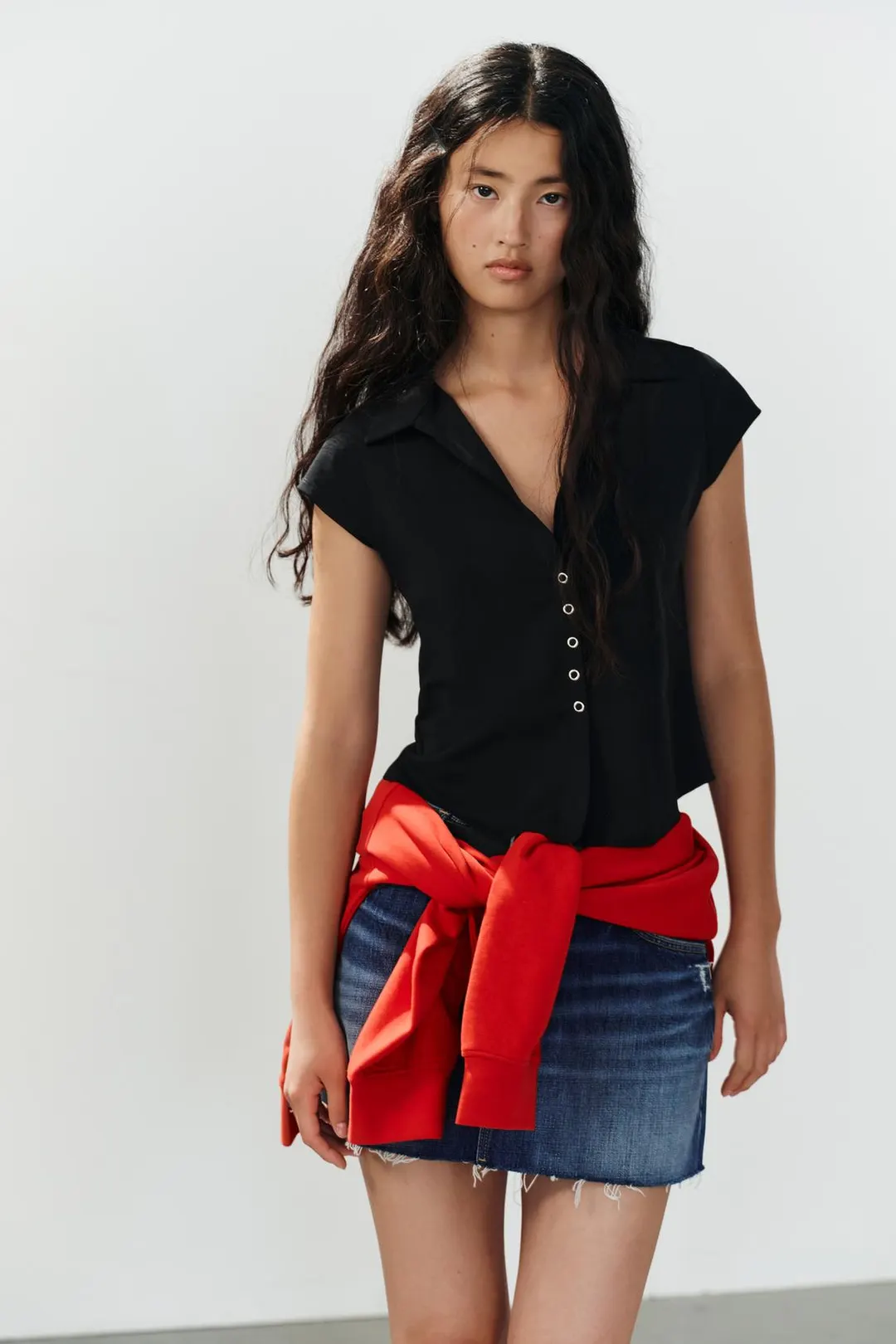 Топ рубашечного кроя, Zara