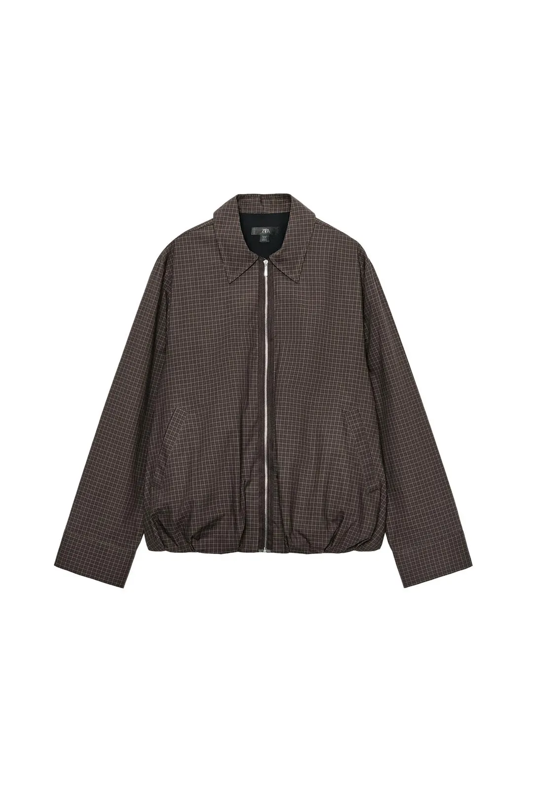 Клетчатый бомбер ZW Collection, Zara