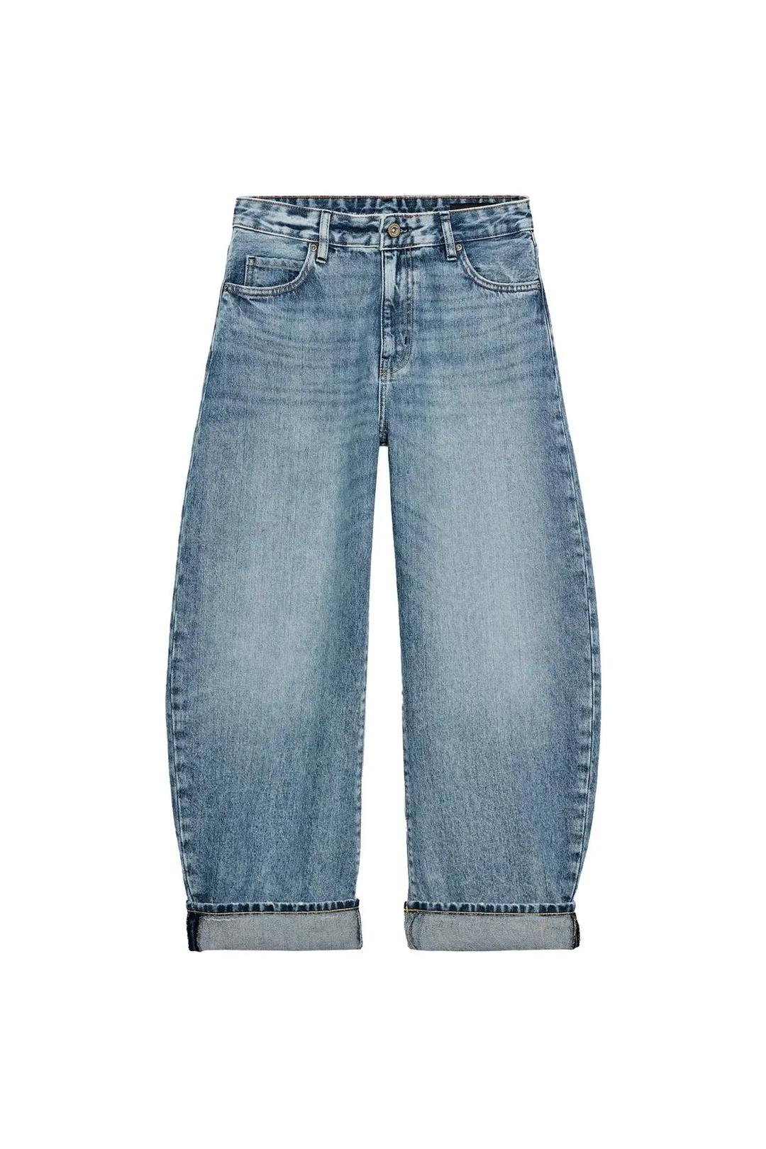 Джинсы-баллоны с отворотами ZW Collection, Zara