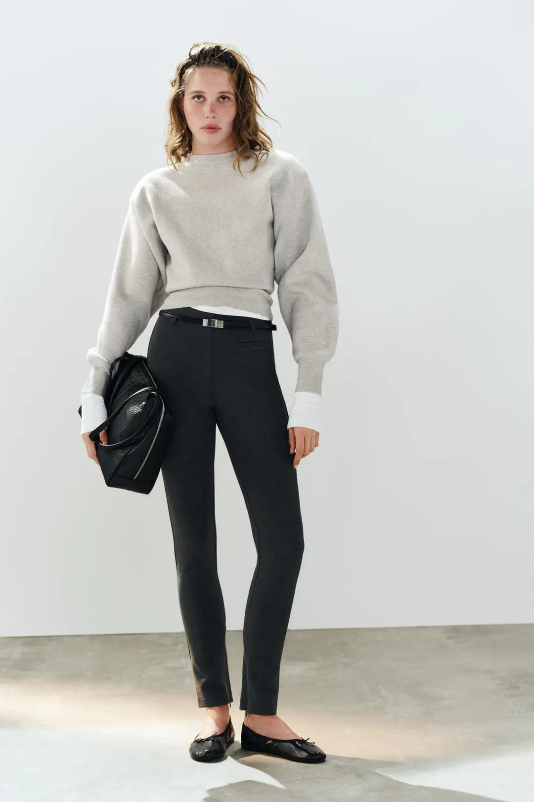 Джемпер с подплечниками, Zara