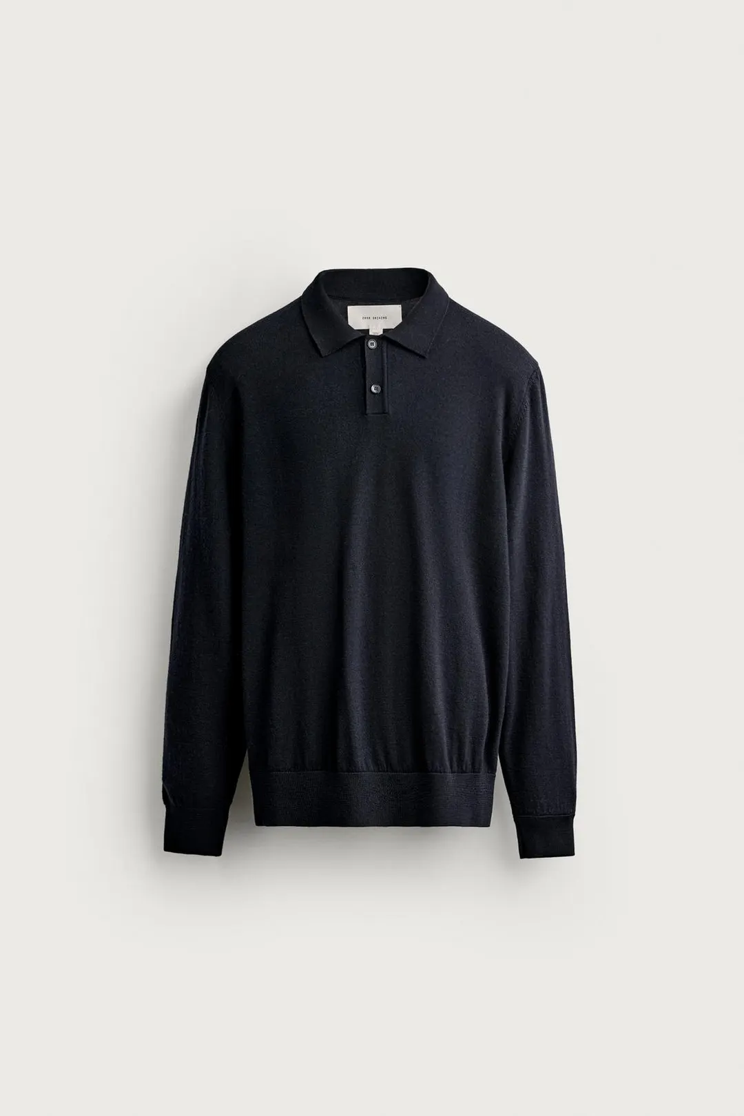 Трикотажное поло из 100% шерсти, Zara