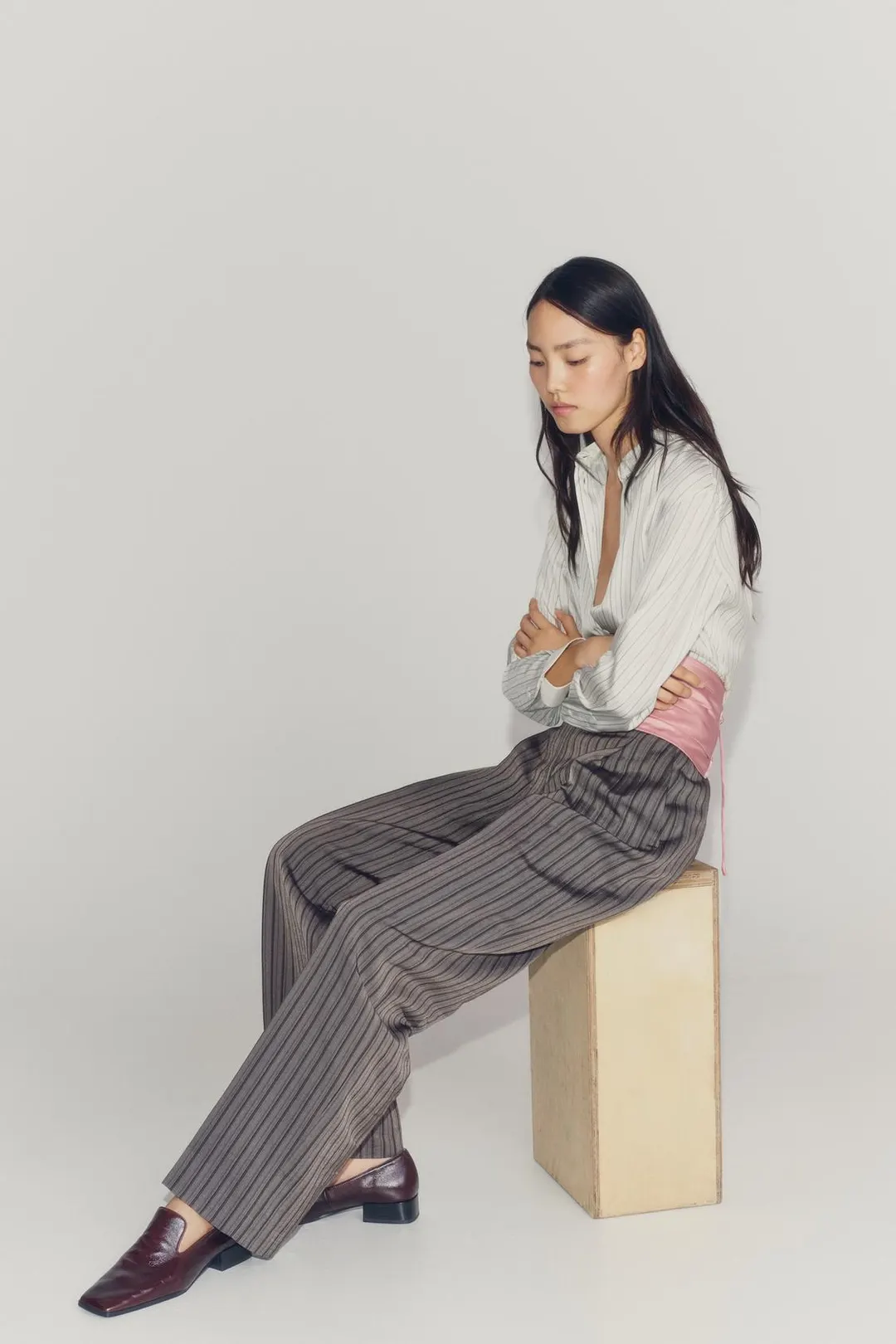 Лоферы из кожи на каблуке Limited Edition, Zara