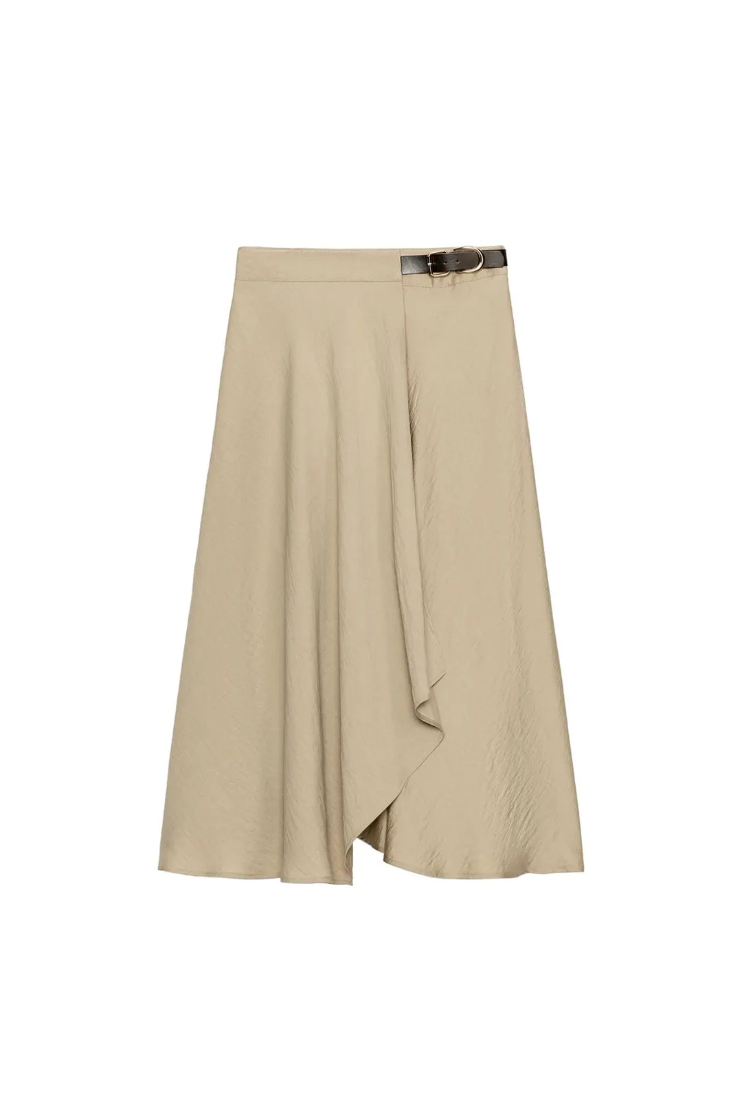 Юбка миди с пряжкой, Zara