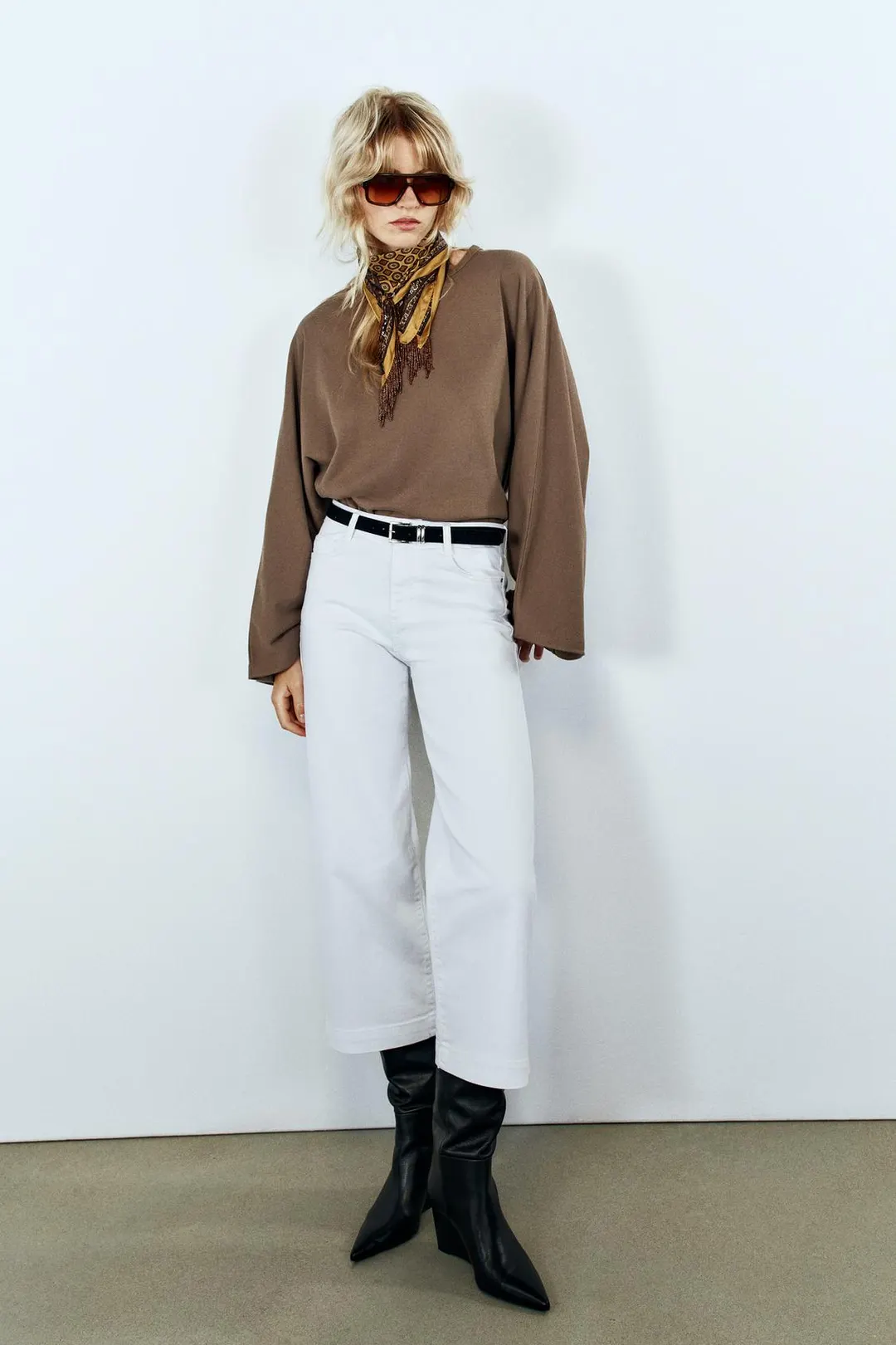 Кюлоты Z1975 с высокой посадкой и ремнем, Zara