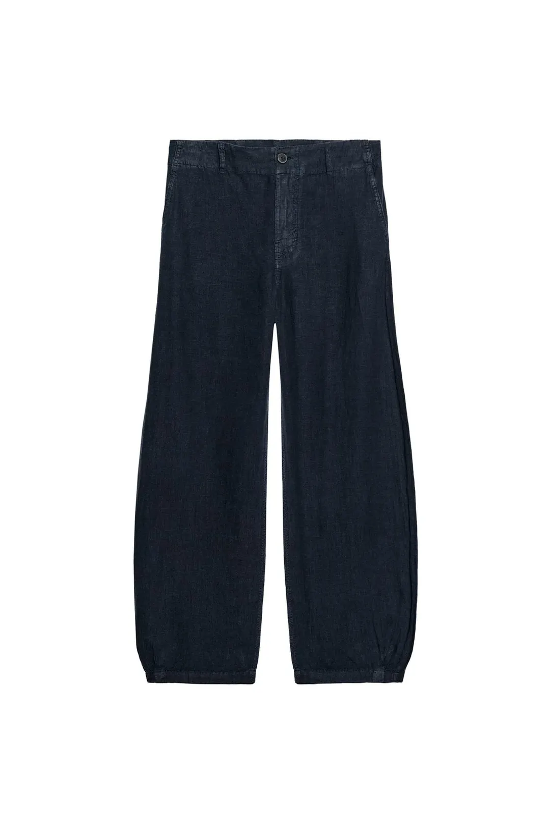 Брюки-бочки ZW Collection из 100% льна, Zara