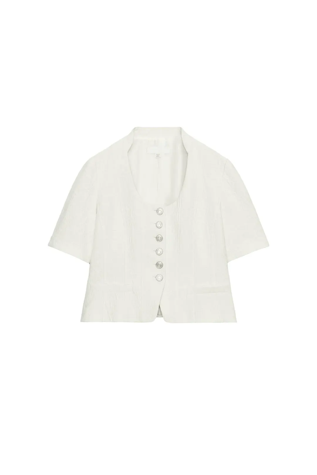 Жаккардовая куртка с короткими рукавами, Zara