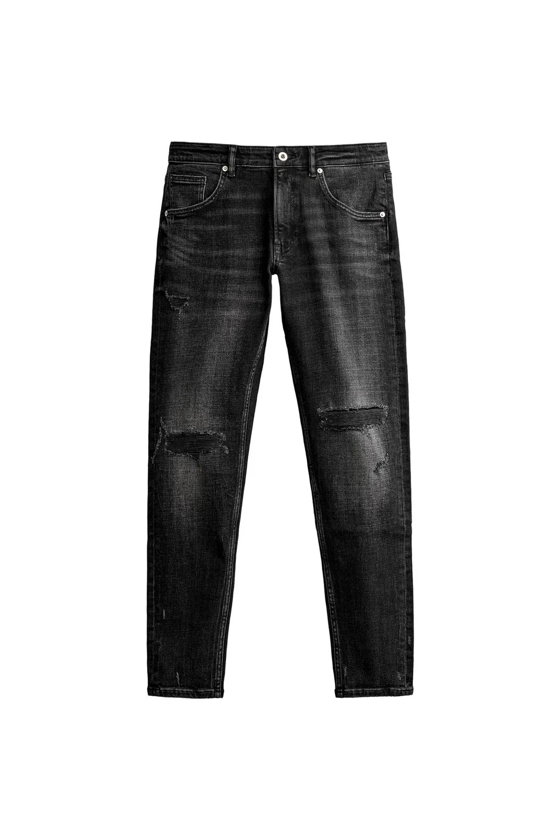 Рваные джинсы облегающего кроя, Zara
