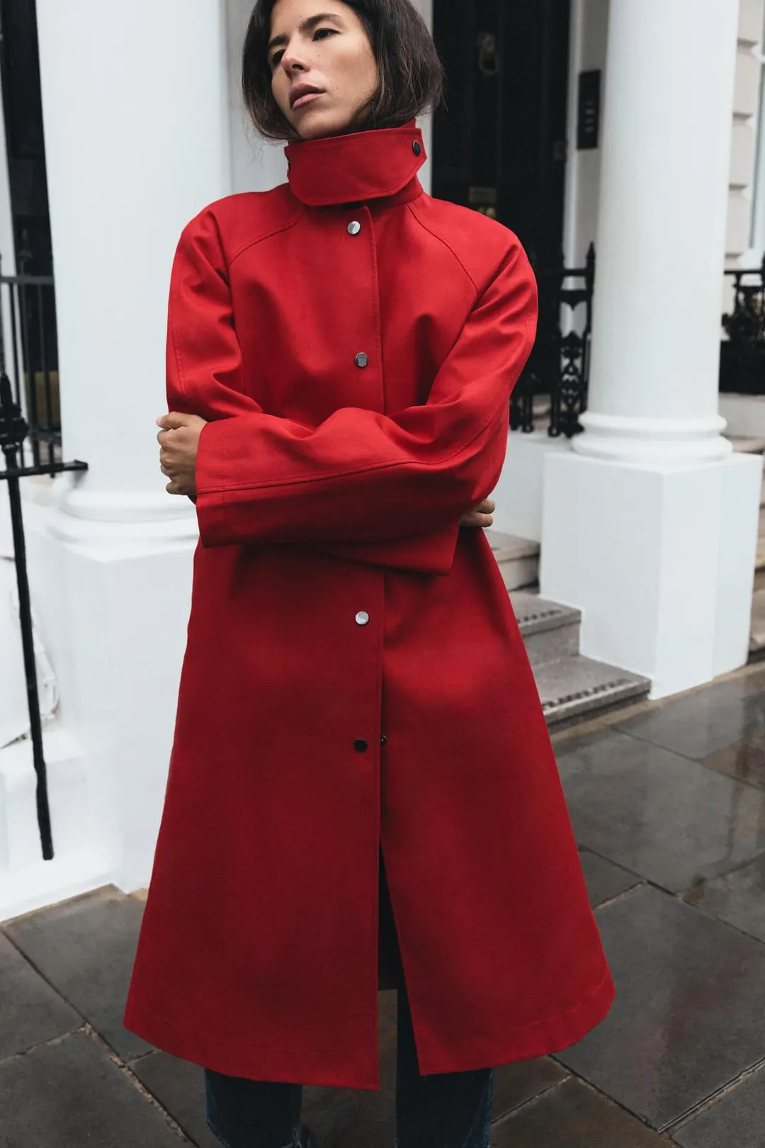 Длинный тренч ZW Collection, Zara