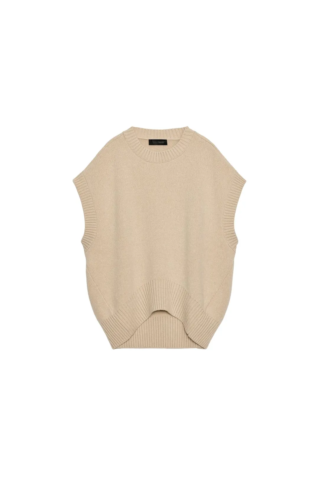 Жилет оверсайз из смесовой шерсти, Zara