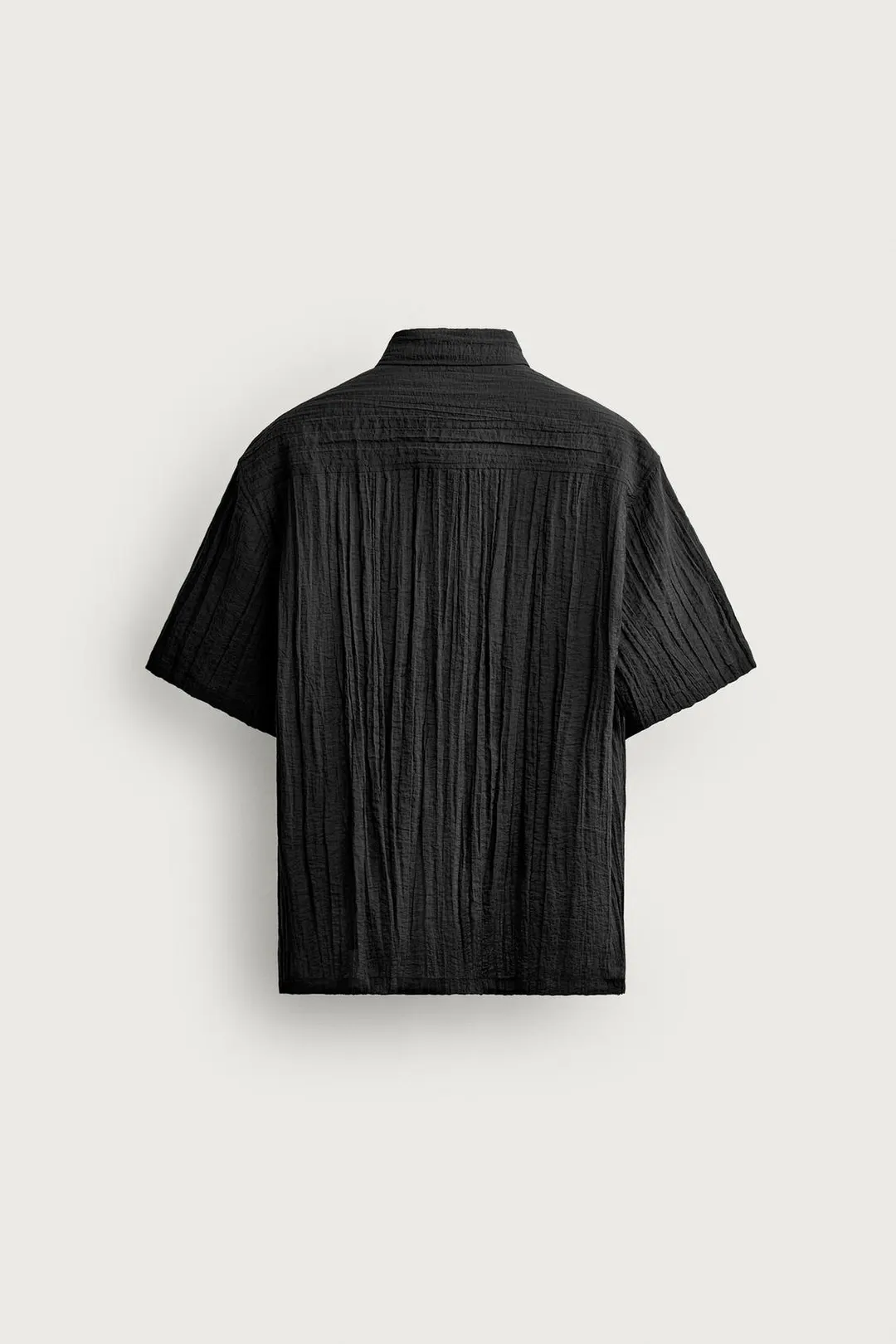 Рубашка свободного кроя из фактурной ткани, Zara
