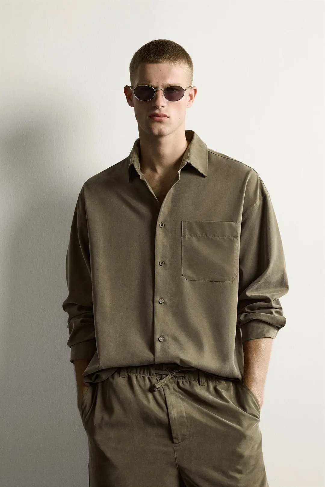 Струящаяся рубашка свободного кроя, Zara