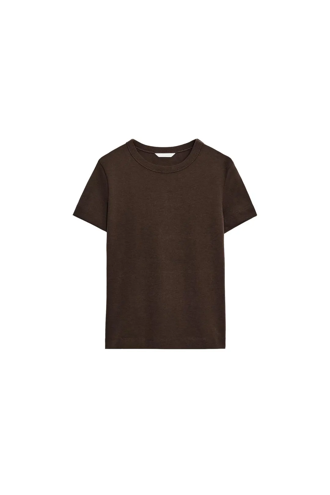 Футболка из интерлока с короткими рукавами, Zara