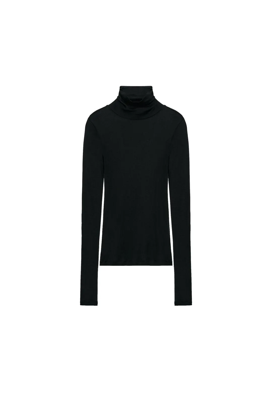 Футболка из хлопка SUPIMA® с воротником-стойкой, Zara