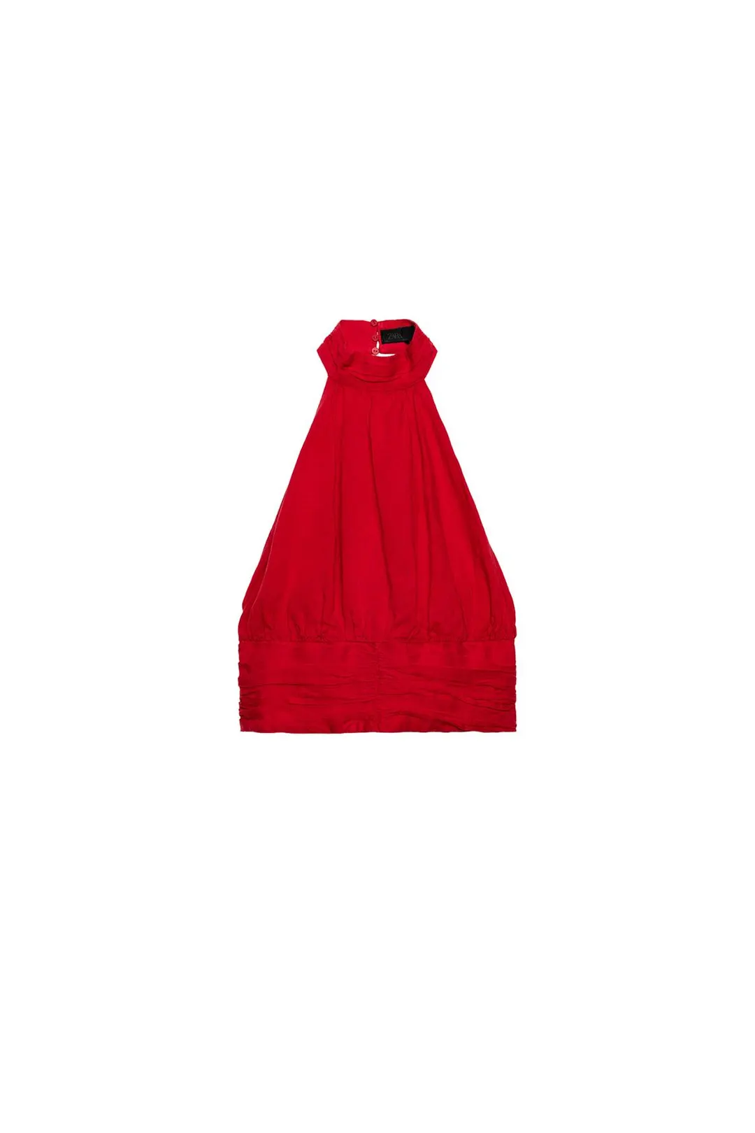 Топ халтер из льна с бантом сзади, Zara