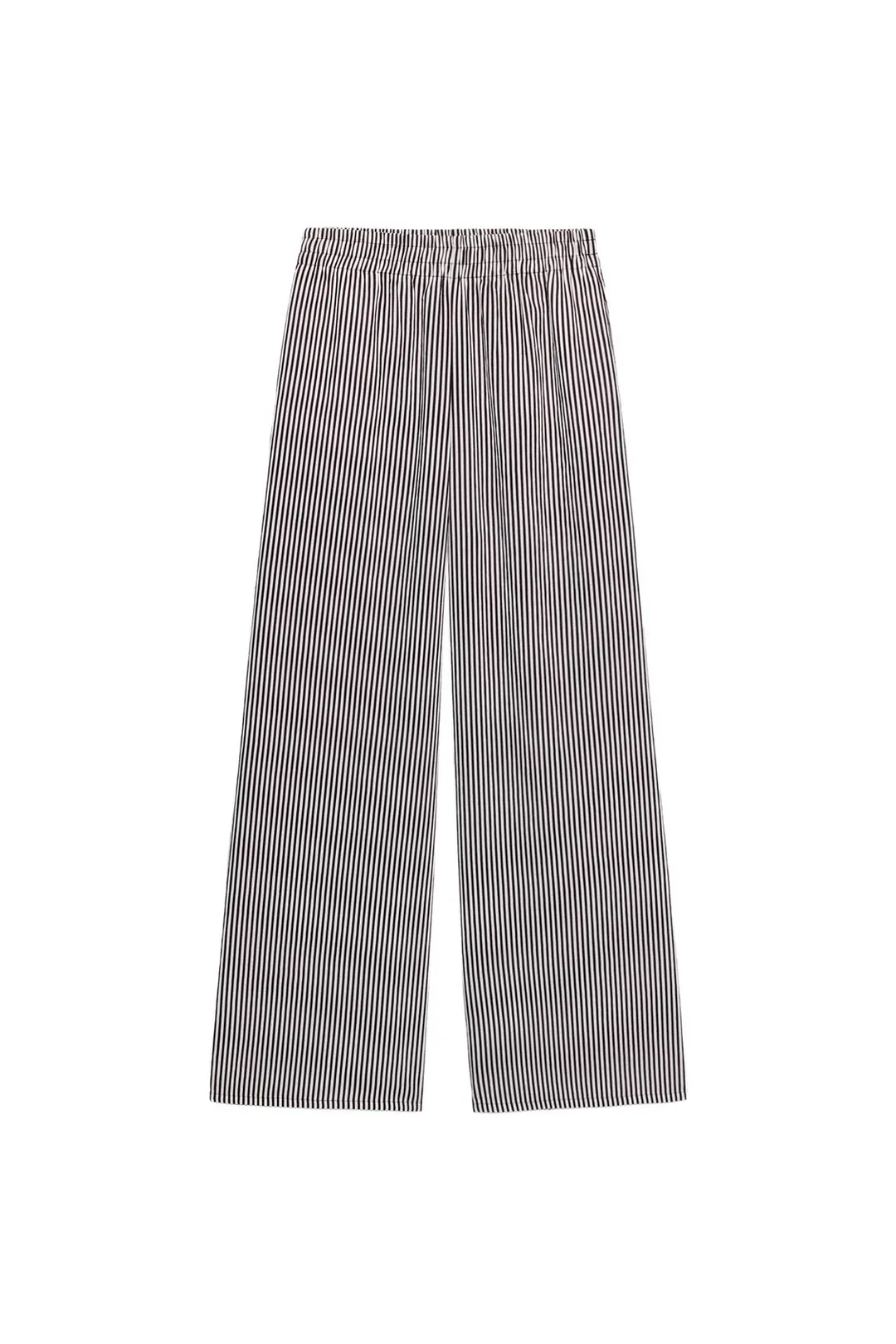 Брюки в полоску с широкими штанинами, Zara