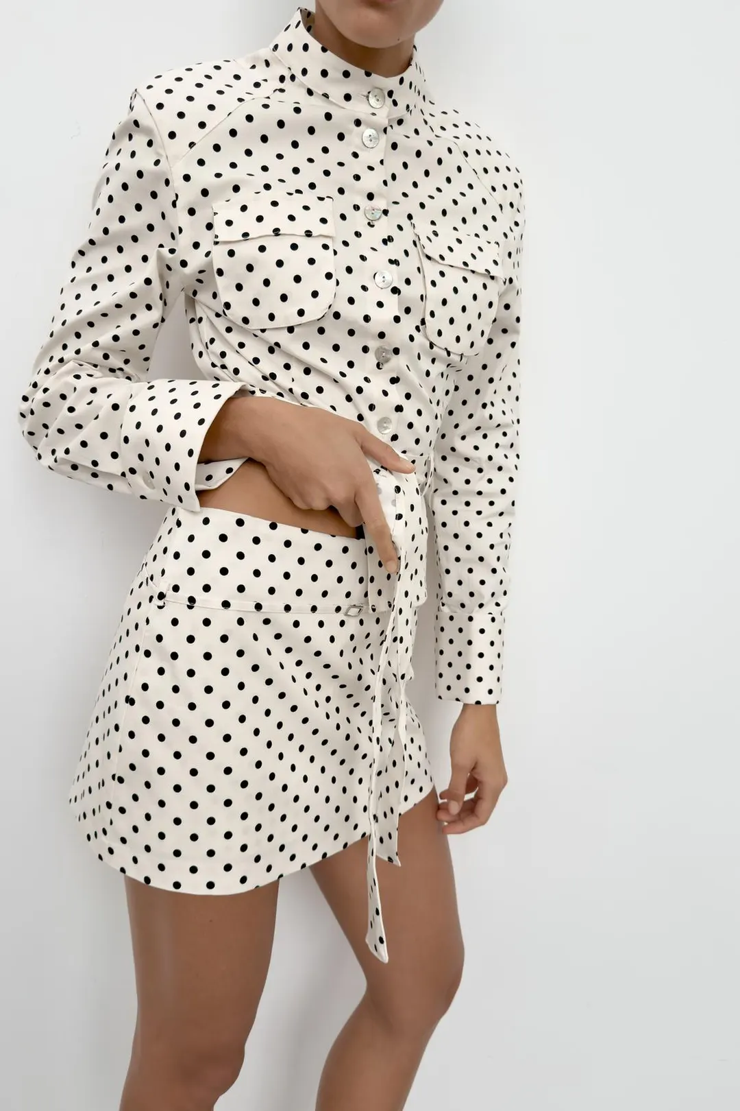 Юбка-шорты с ремнем, Zara
