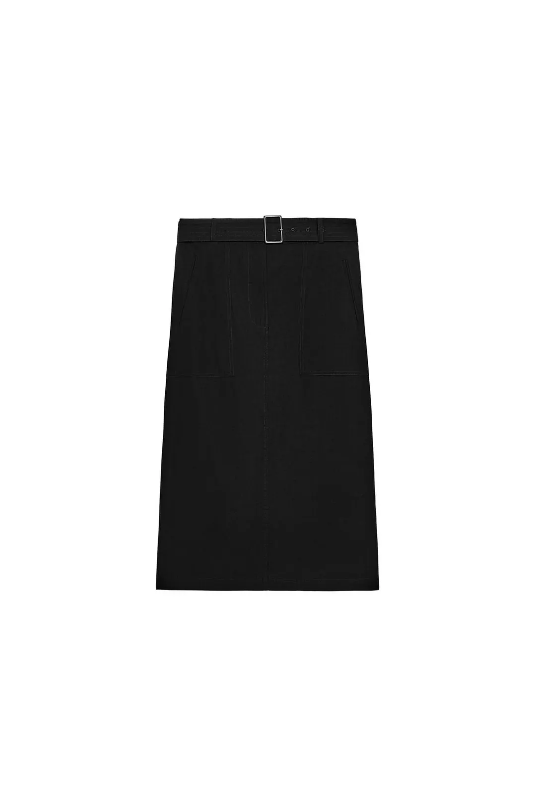 Юбка карго миди с поясом ZW Collection, Zara