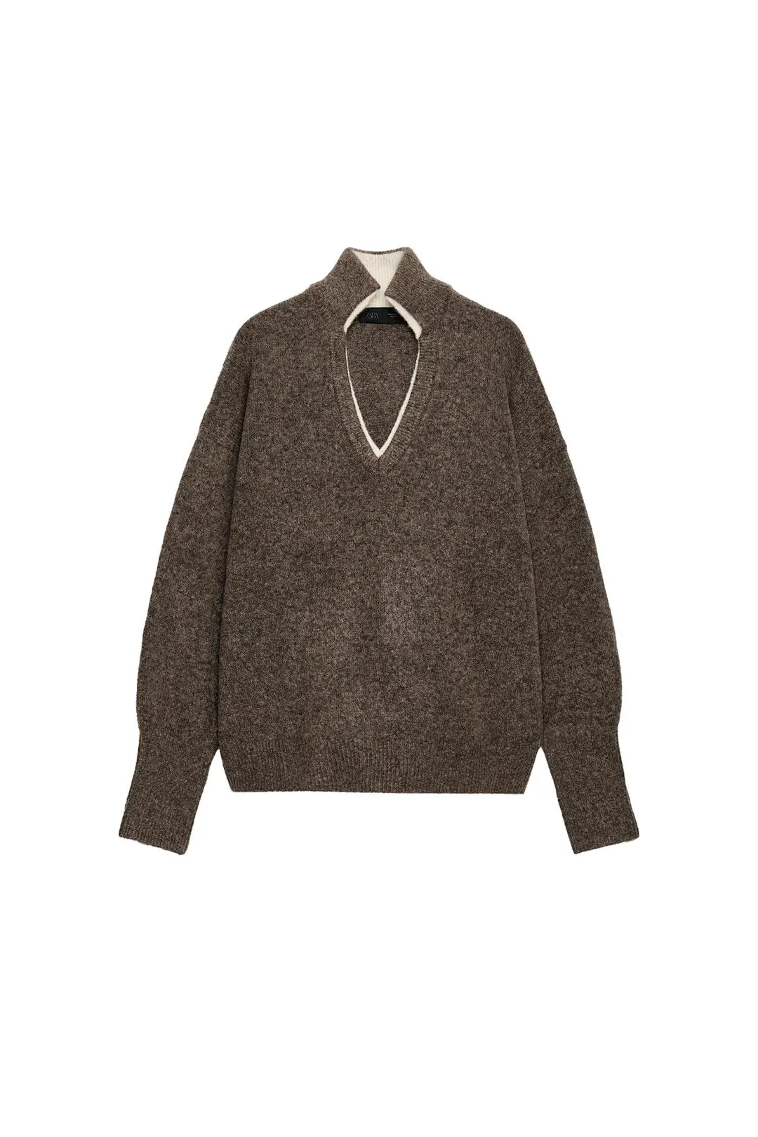 Двухслойный свитер из смесовой шерсти, Zara