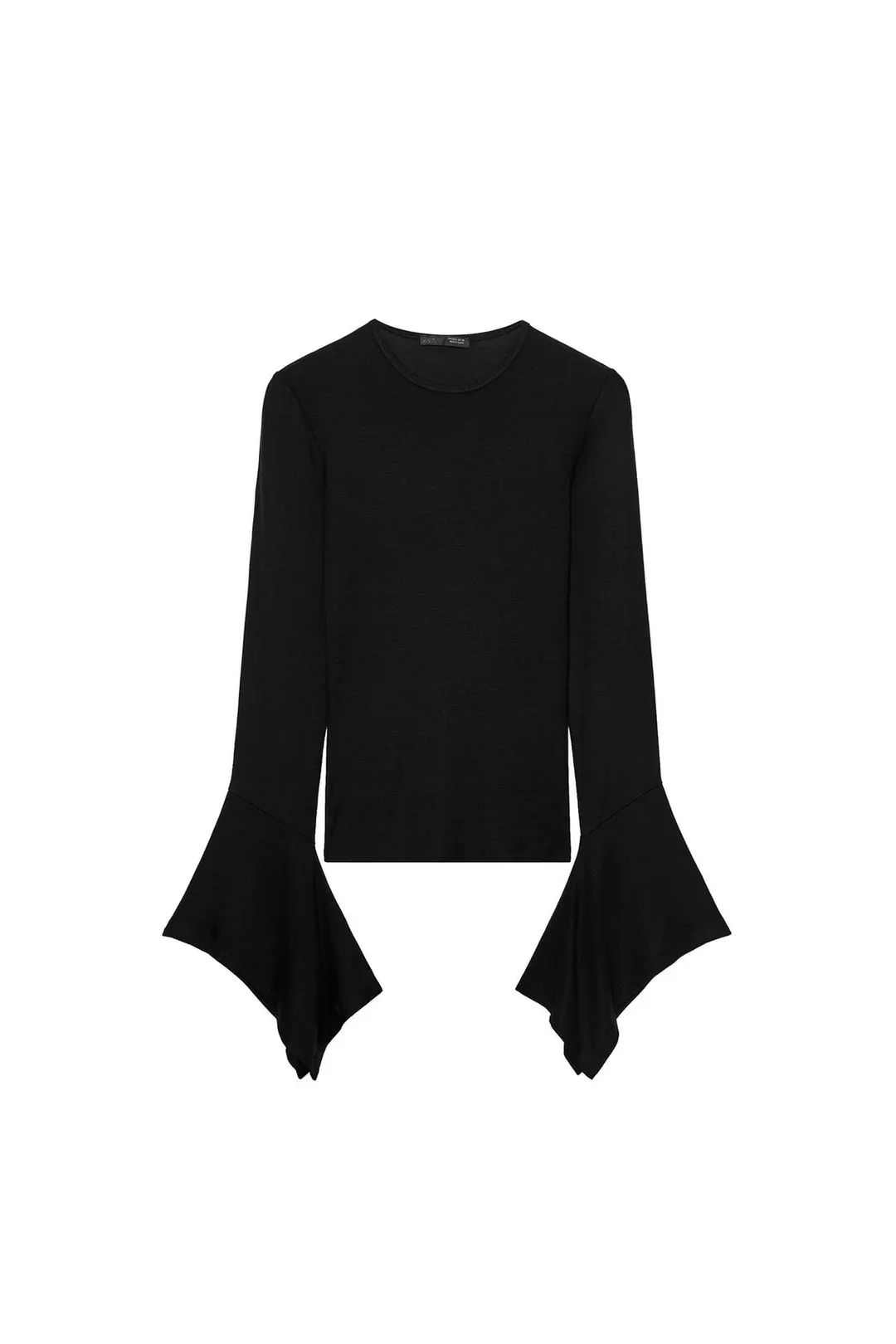 Футболка с рукавами с оборками, Zara