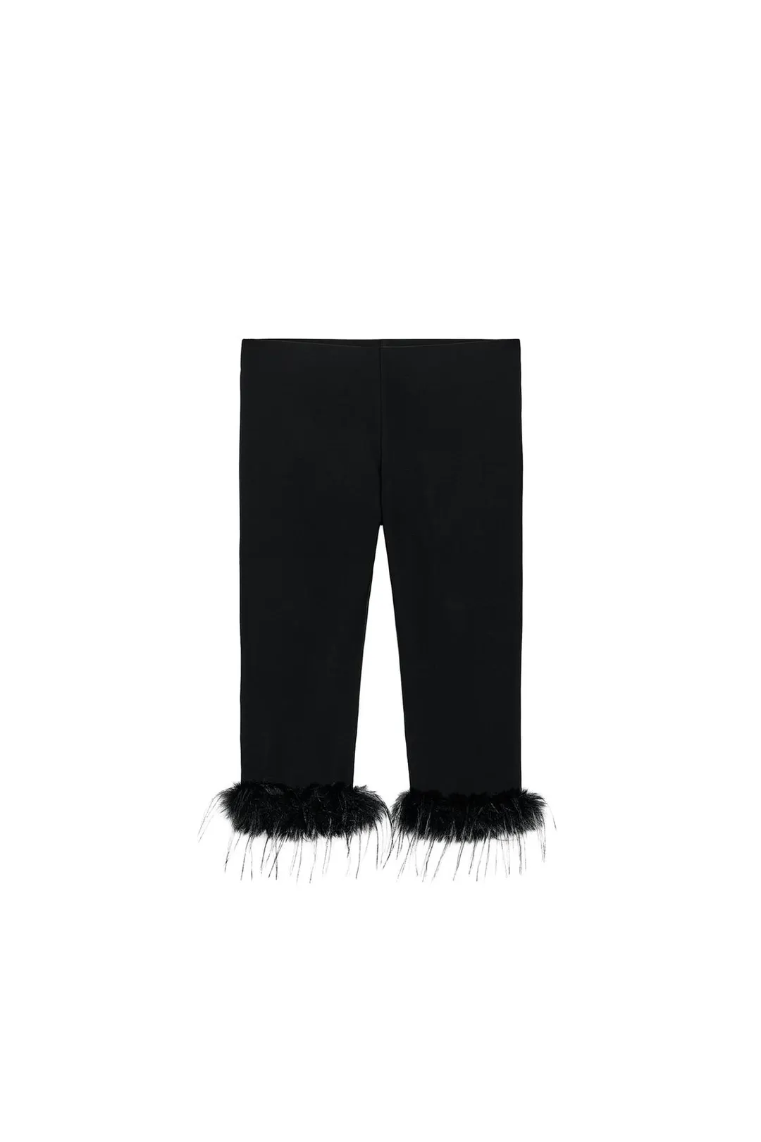 Капри комбинированные с искусственным мехом, Zara