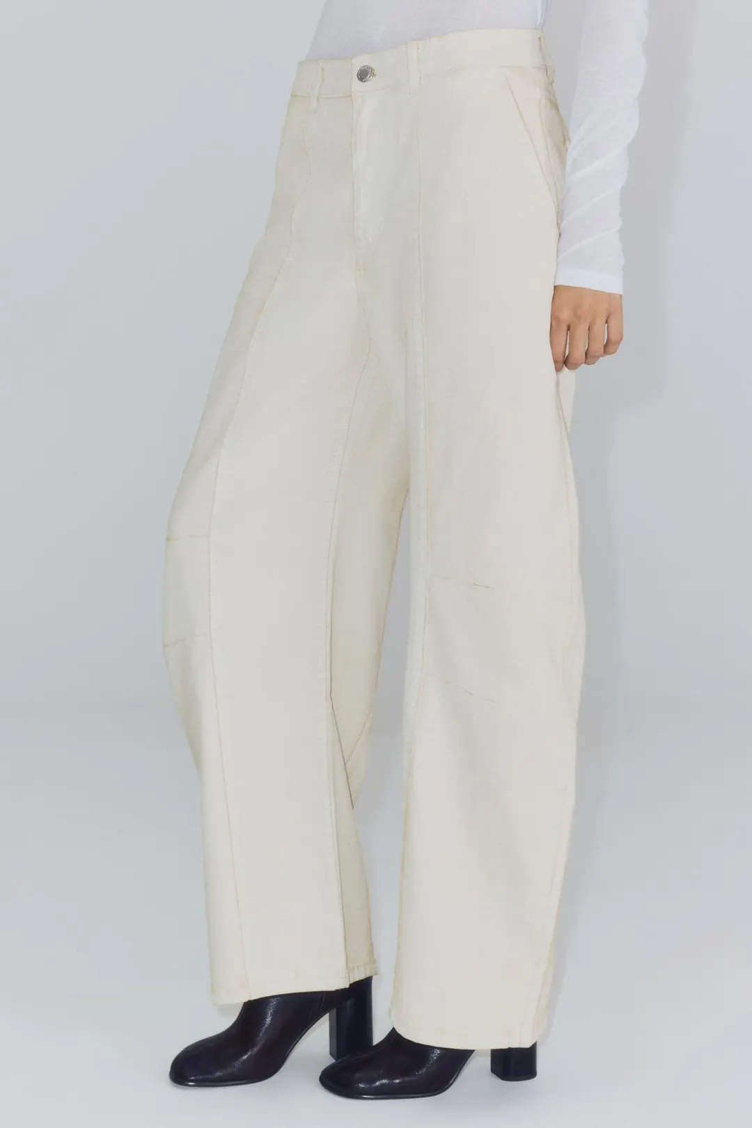 Джинсы ZW Collection широкие средней посадки, Zara
