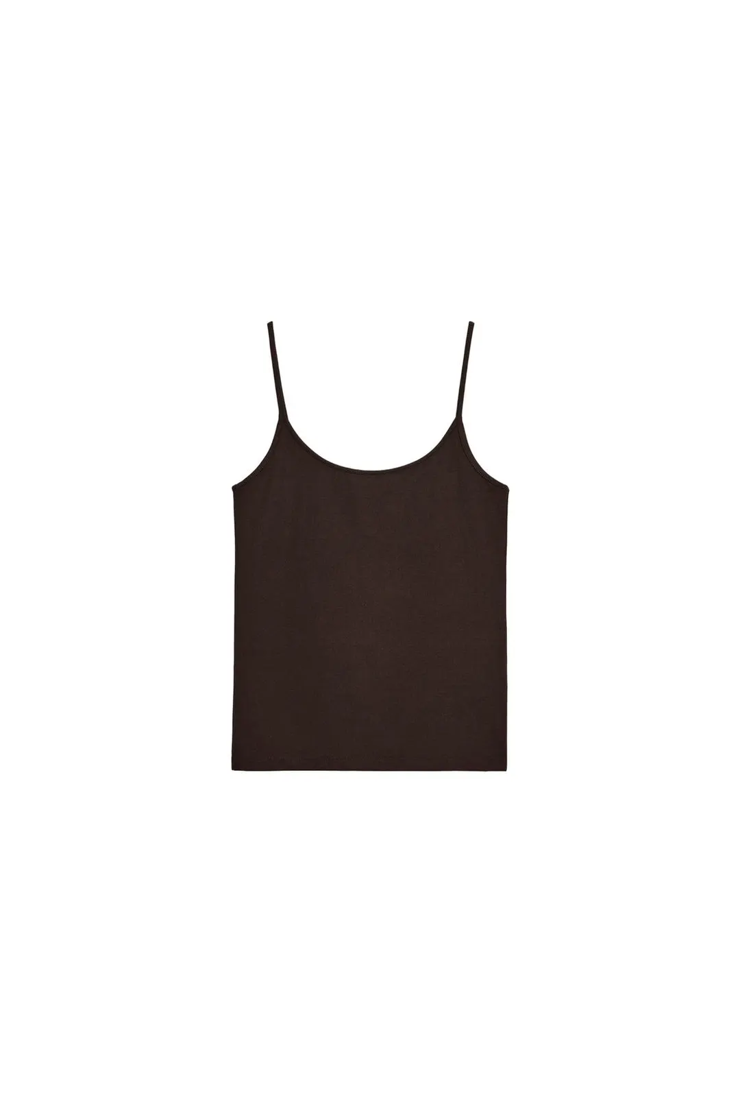 Майка из полиамида на тонких бретелях, Zara