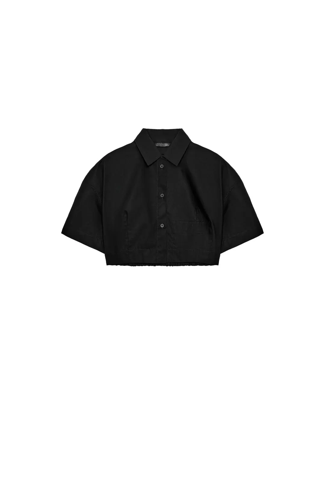 Укороченная рубашка из поплина, Zara