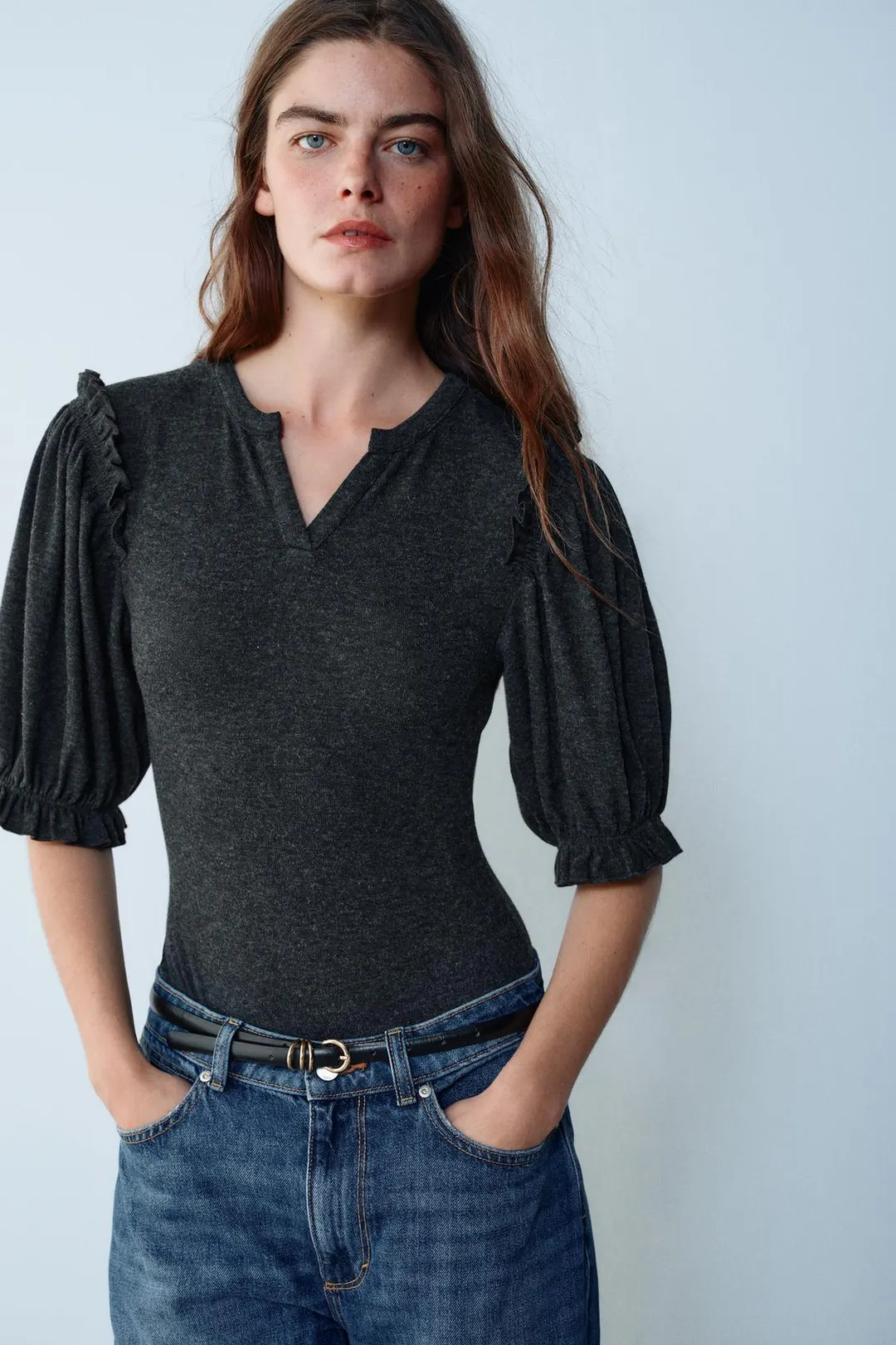 Боди с оборками, Zara