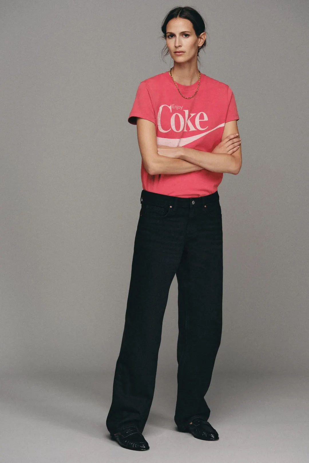 Футболка с эффектом потертости Coca-Cola®, Zara