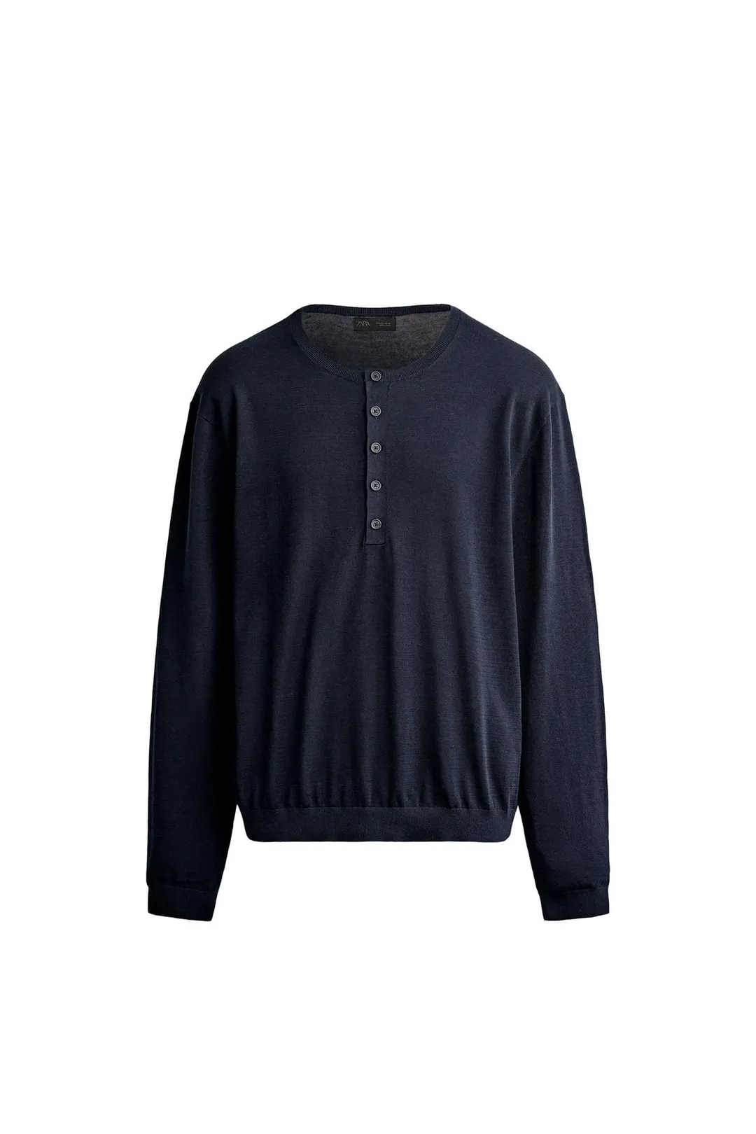 Трикотажная футболка хенли, Zara