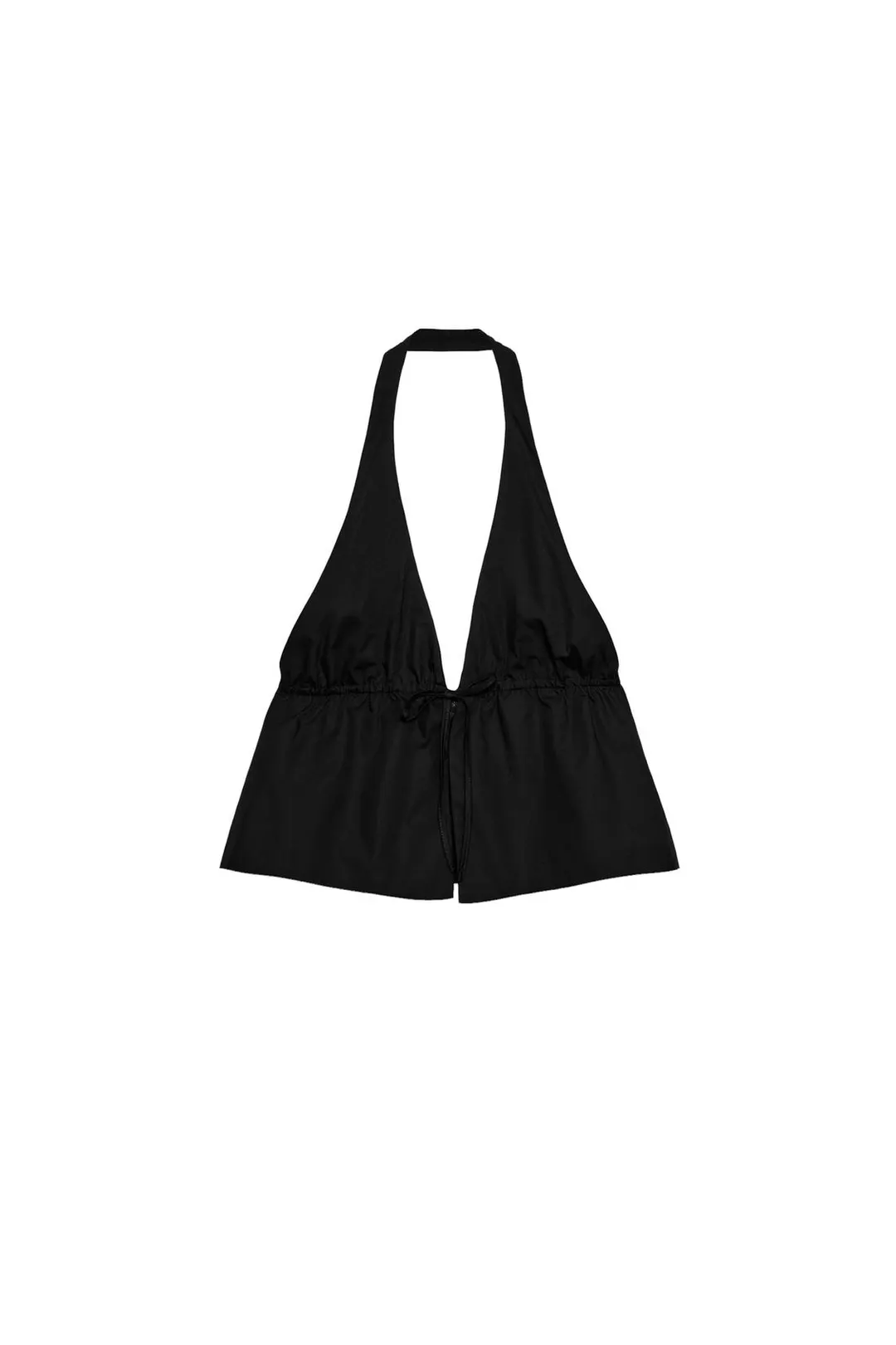 Топ халтер из поплина, Zara