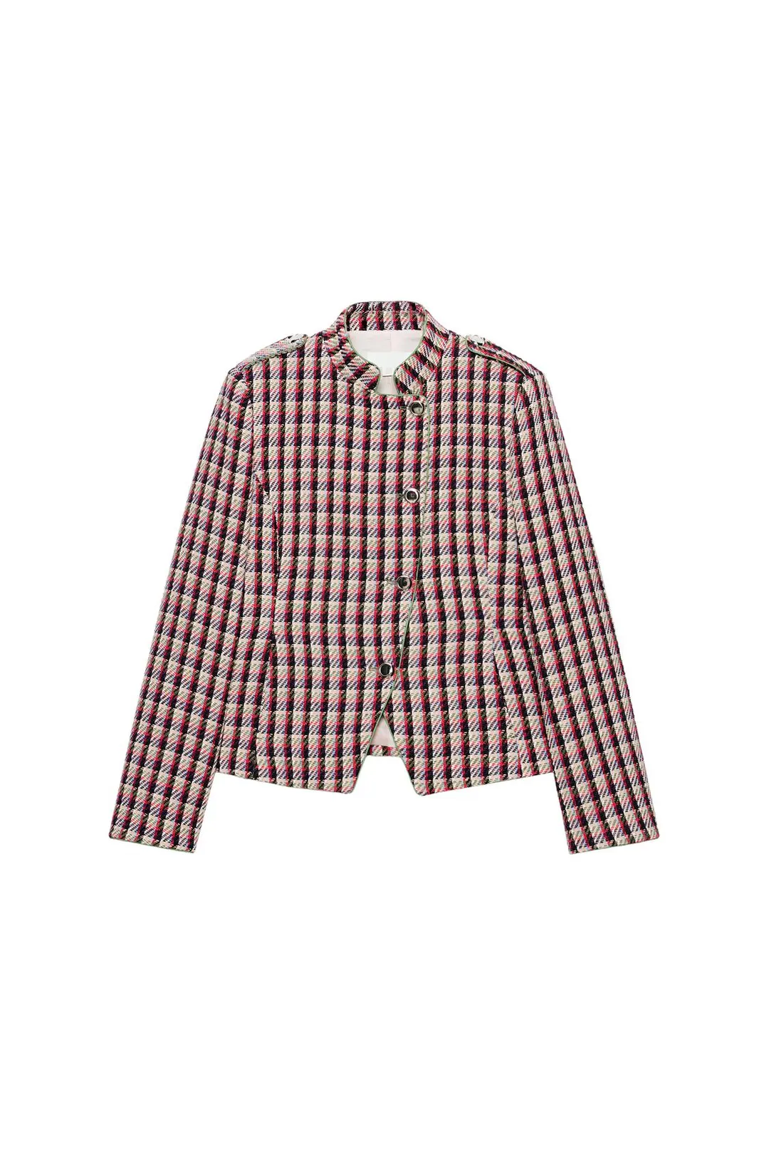 Двубортный пиджак из фактурной ткани, Zara