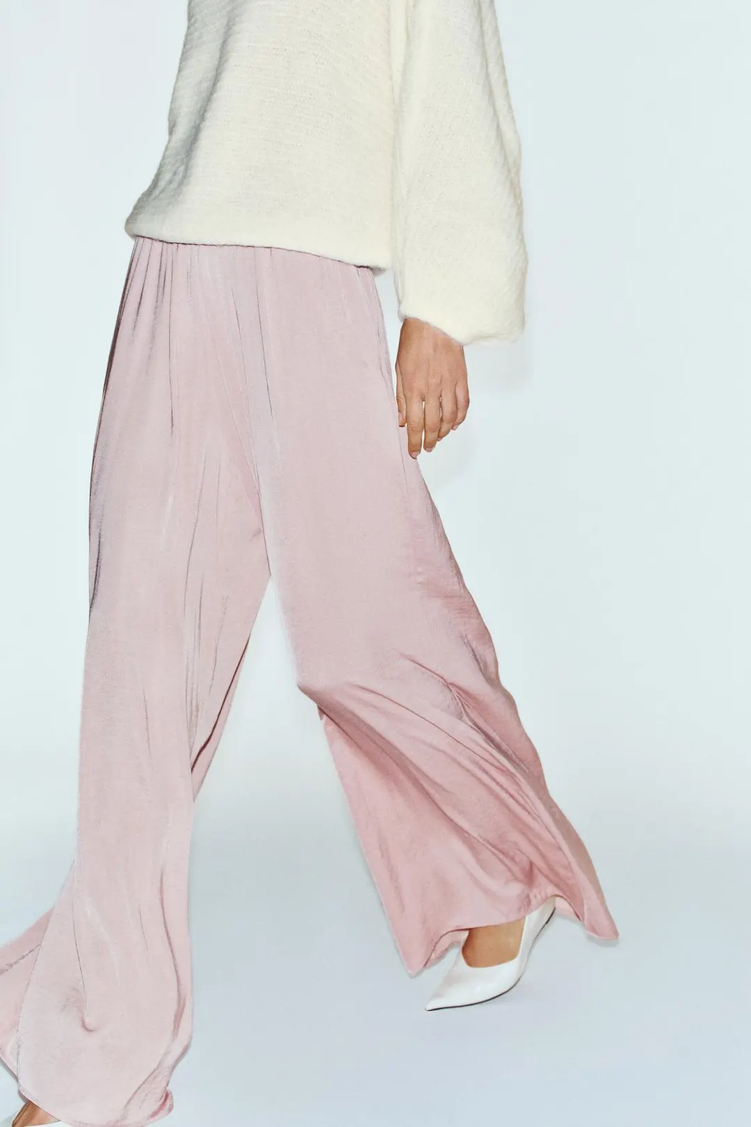 Широкие струящиеся брюки, Zara