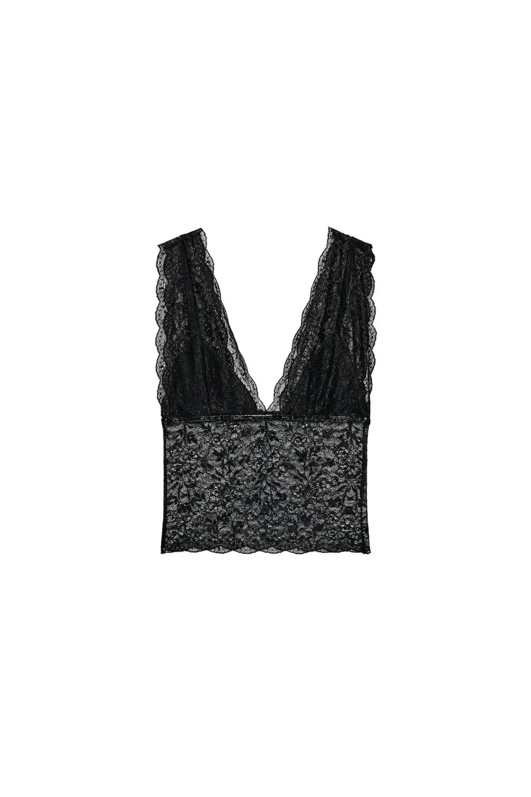 Укороченный кружевной топ, Zara