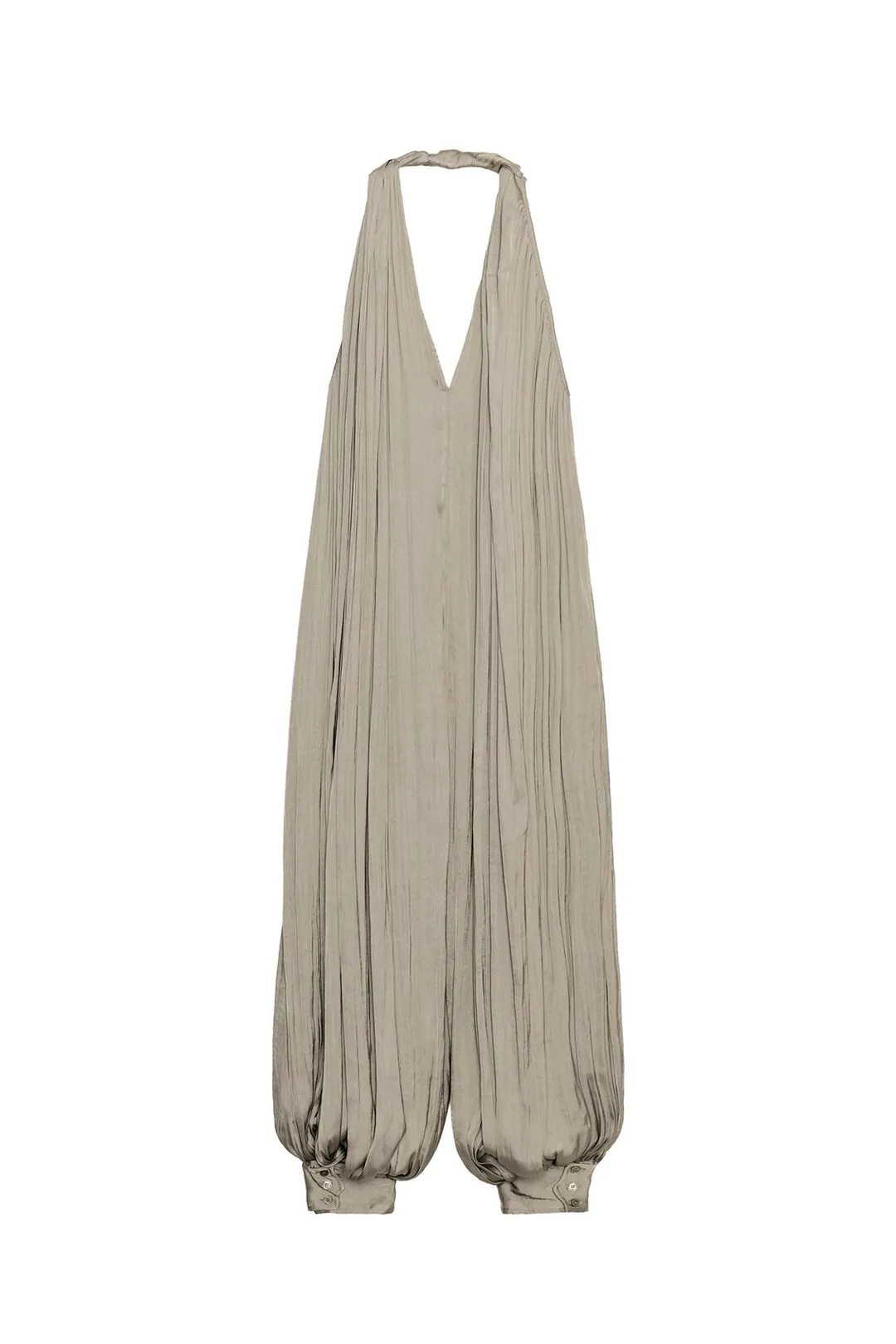 Атласный комбинезон с открытыми плечами ZW Collection, Zara