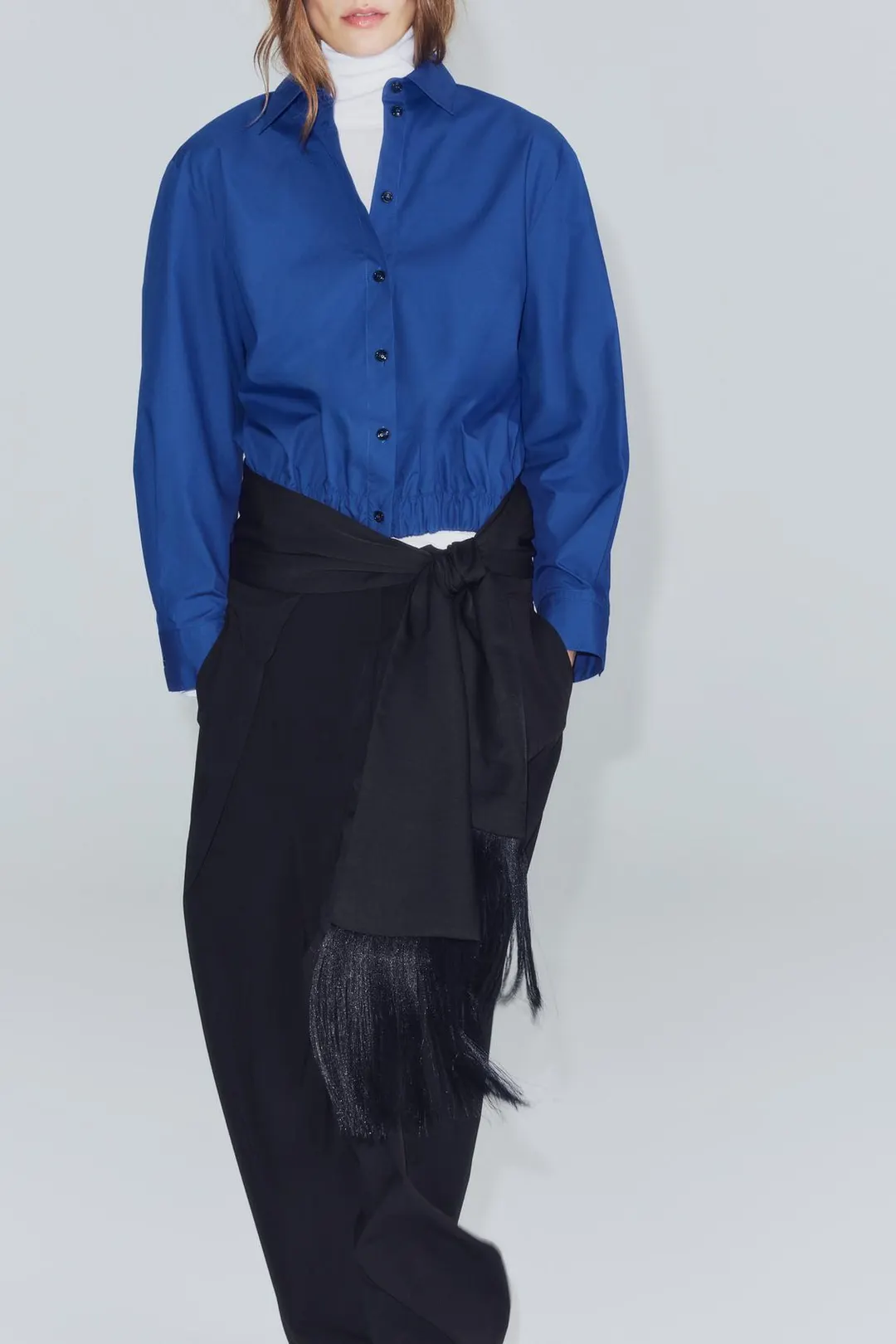 Рубашка из поплина ZW Collection, Zara