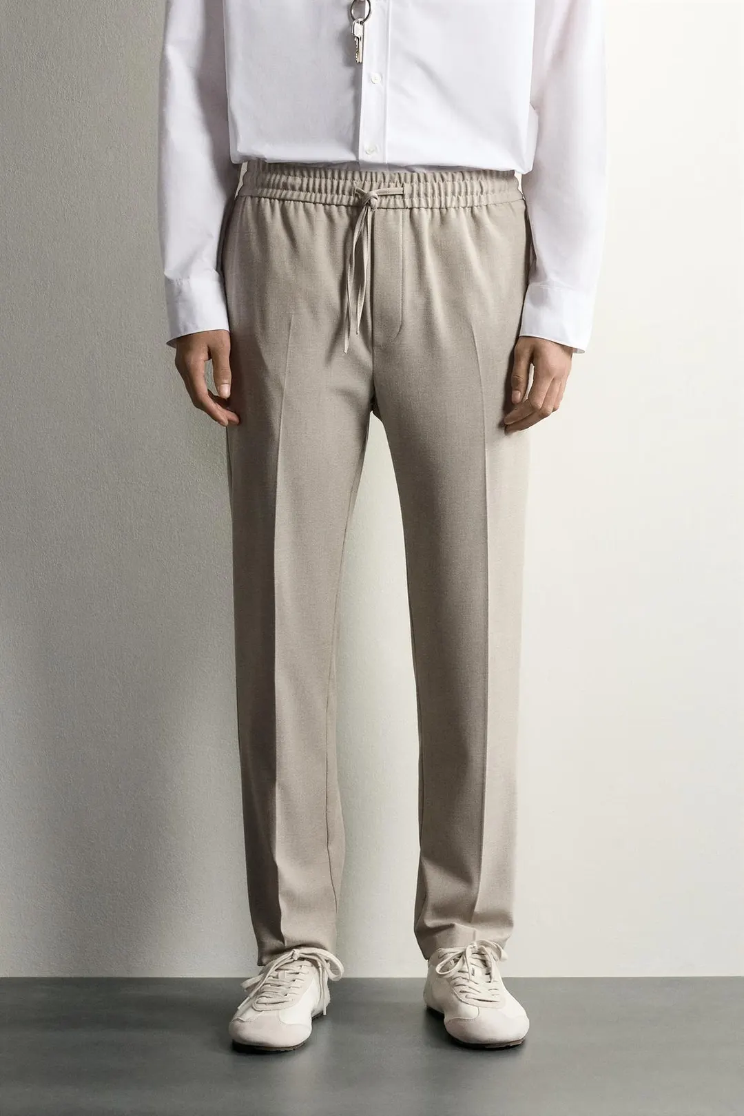 Брюки комфортного кроя с эластичным поясом, Zara