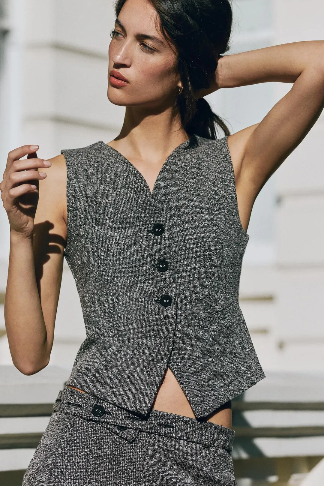 Жилет структурного кроя, Zara