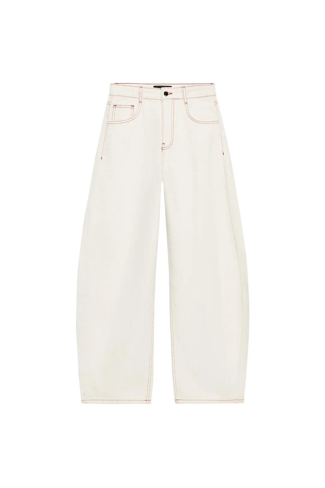 Джинсы силуэта barrel со средней посадкой Z1975, Zara